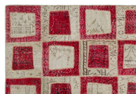 Apex Patchwork Unique Kırmızı 21041 190 cm X 280 cm - 4