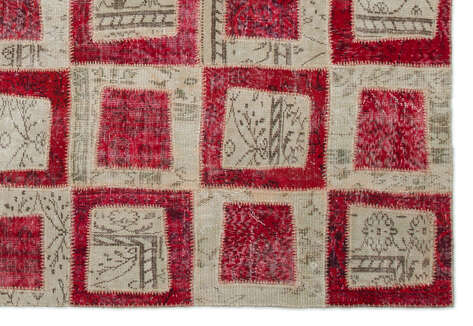 Apex Patchwork Unique Kırmızı 21041 190 cm X 280 cm - 5