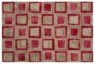 Apex Patchwork Unique Kırmızı 21045 192 cm X 282 cm (1)