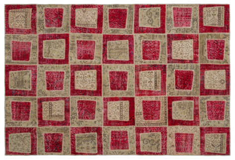 Apex Patchwork Unique Kırmızı 21045 192 cm X 282 cm - 1