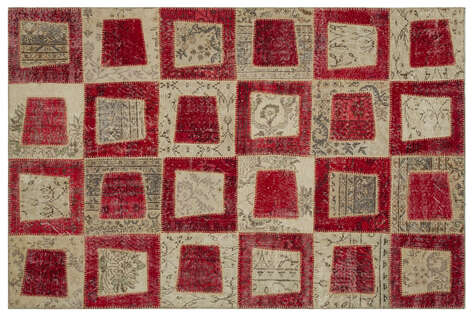 Apex Patchwork Unique Kırmızı 21557 160 cm X 233 cm - 1