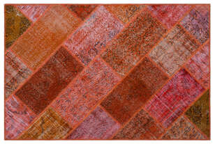 Apex Patchwork Unique Kırmızı 26707 120 cm X 180 cm (1)