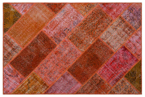 Apex Patchwork Unique Kırmızı 26707 120 cm X 180 cm - 1