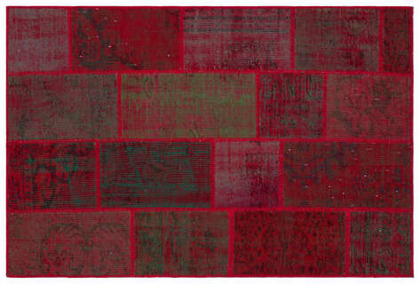 Apex Patchwork Unique Kırmızı 33157 120 cm X 180 cm - 1