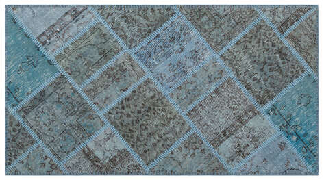 Apex Patchwork Unique Mavi 21326 082 cm X 150 cm - 1