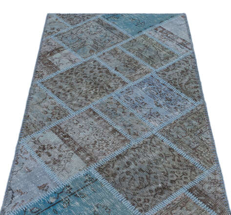 Apex Patchwork Unique Mavi 21326 082 cm X 150 cm - 3
