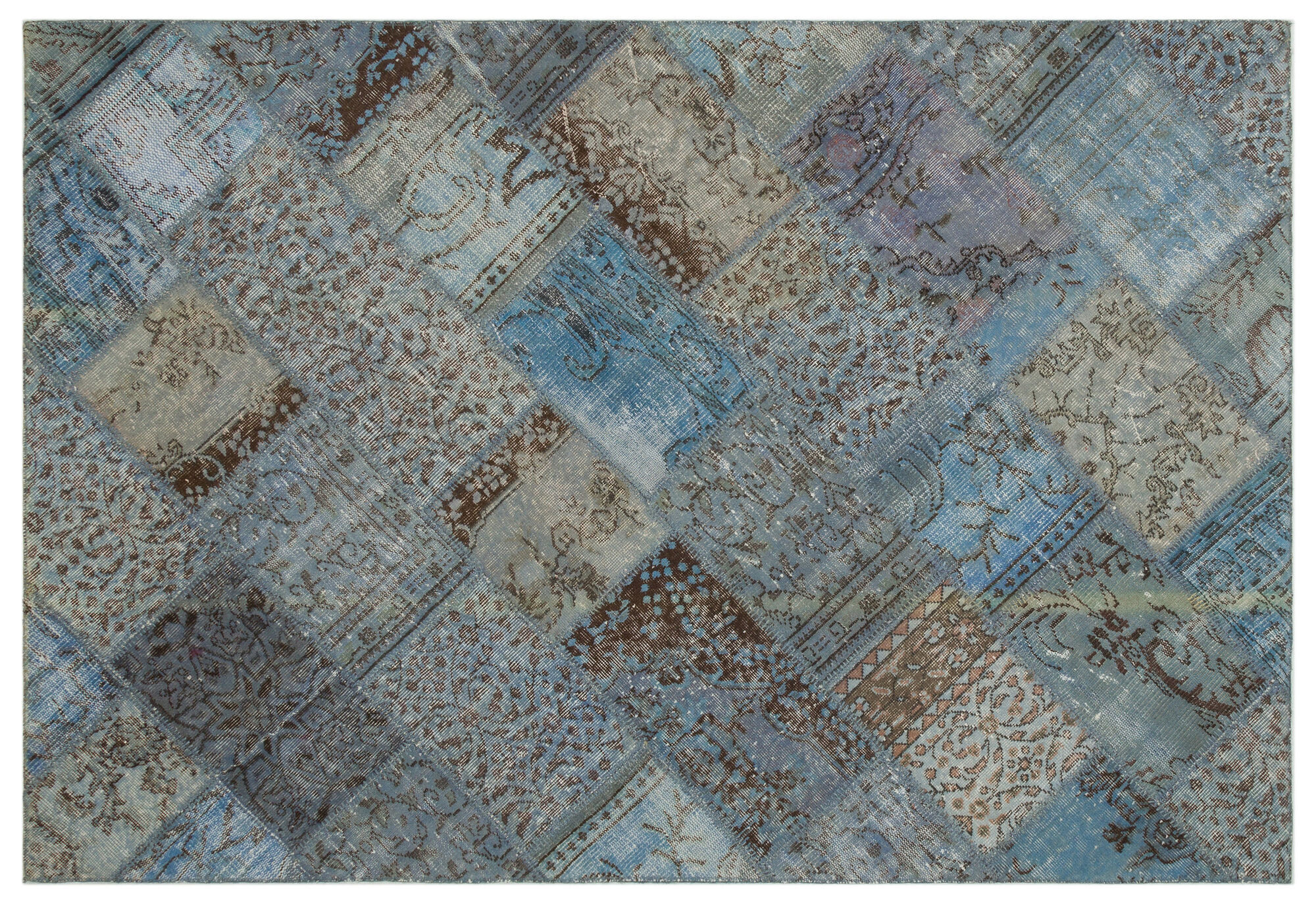Apex Patchwork Unique Mavi 21581 160 cm X 233 cm