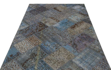 Apex Patchwork Unique Mavi 21581 160 cm X 233 cm - 3
