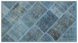Apex Patchwork Unique Mavi 24707 080 cm X 150 cm (1)