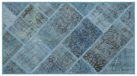 Apex Patchwork Unique Mavi 24707 080 cm X 150 cm - 1
