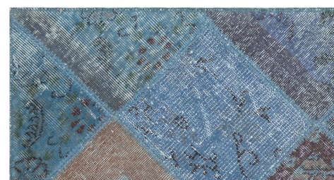 Apex Patchwork Unique Mavi 24752 080 cm X 150 cm - 5