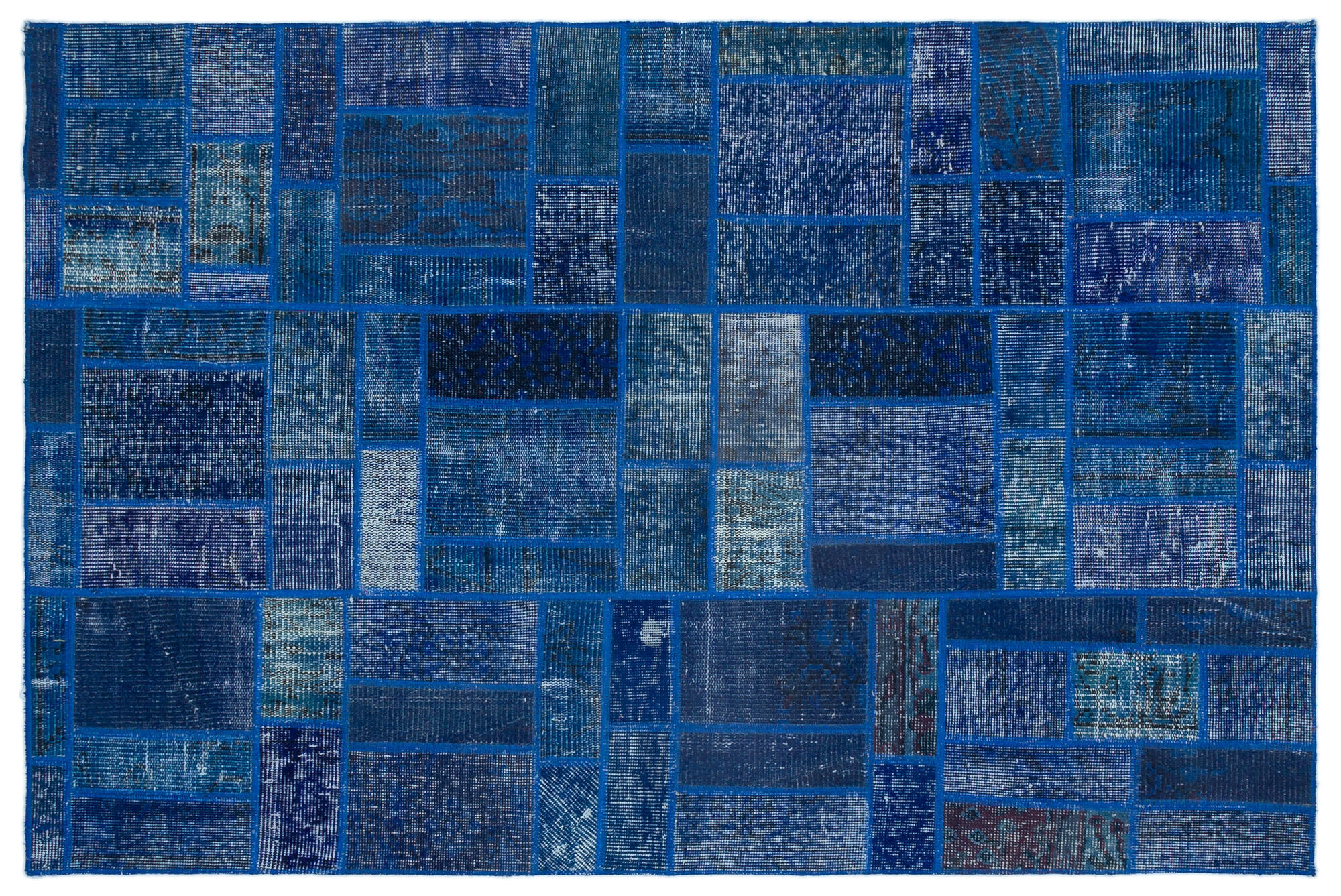 Apex Patchwork Unique Mavi 24856 120 cm X 182 cm