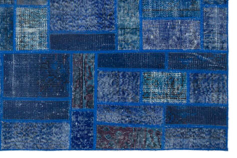 Apex Patchwork Unique Mavi 24856 120 cm X 182 cm - 4