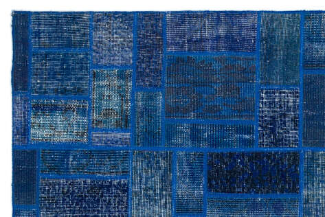 Apex Patchwork Unique Mavi 24856 120 cm X 182 cm - 5