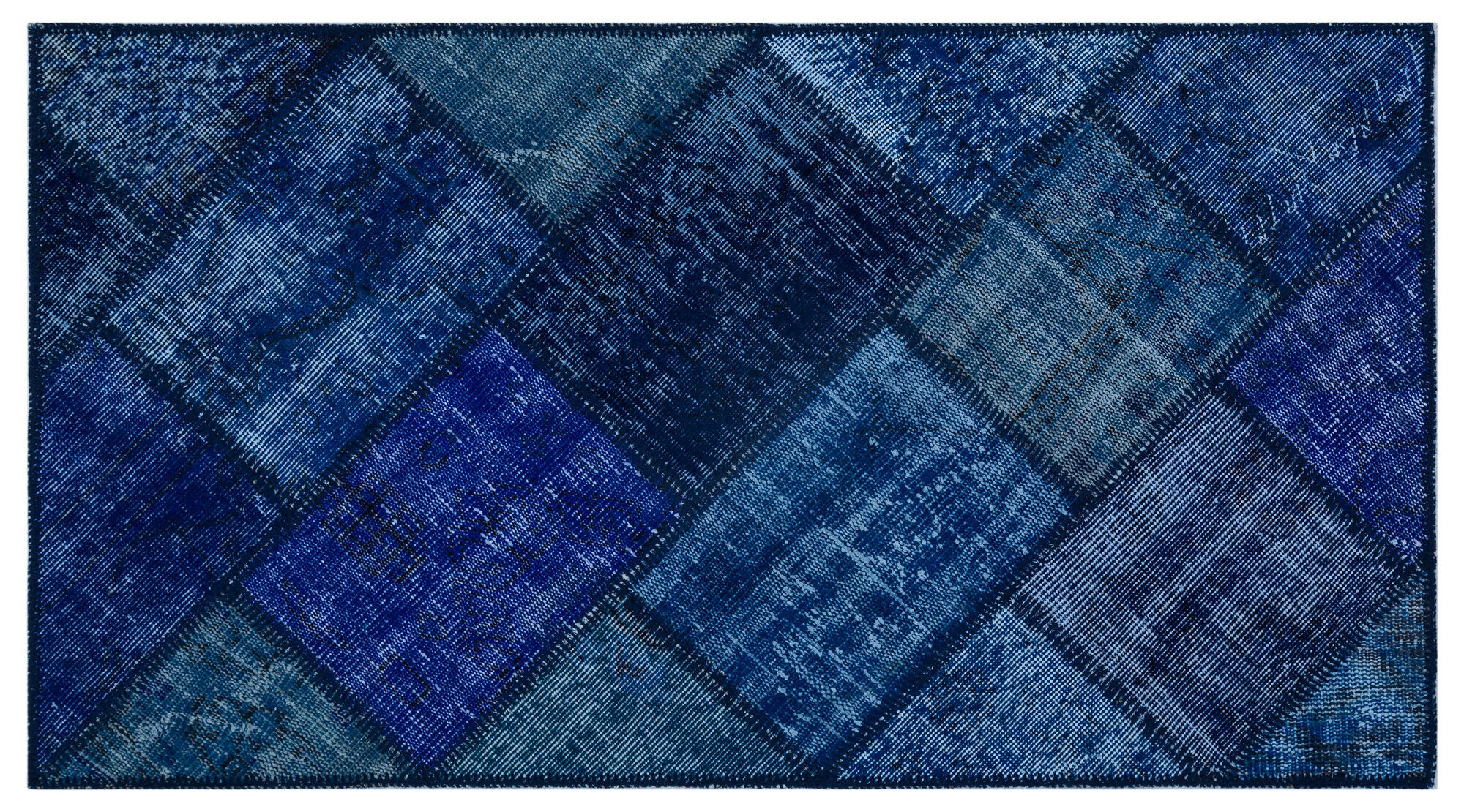 Apex Patchwork Unique Mavi 25976 080 cm X 150 cm