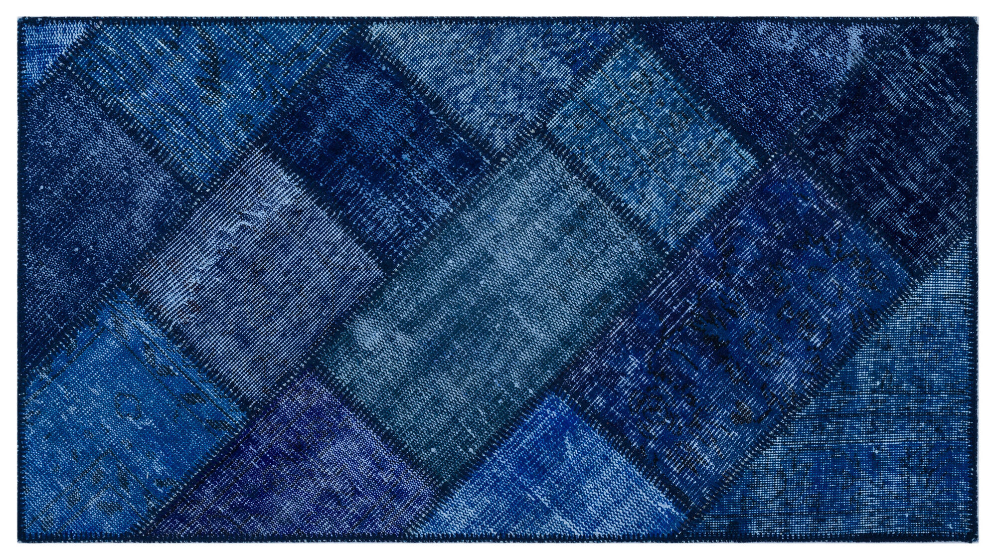 Apex Patchwork Unique Mavi 26004 080 cm X 150 cm