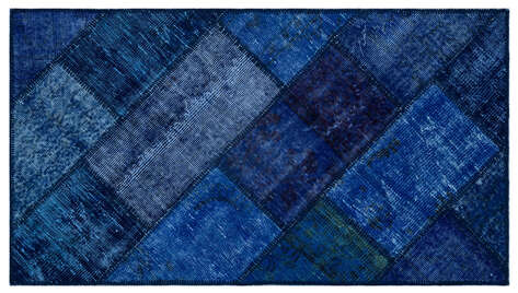 Apex Patchwork Unique Mavi 26024 080 cm X 150 cm - 1