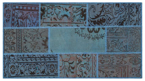 Apex Patchwork Unique Mavi 26064 080 cm X 150 cm - 1