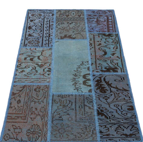 Apex Patchwork Unique Mavi 26064 080 cm X 150 cm - 3