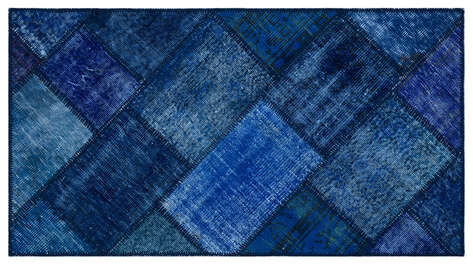 Apex Patchwork Unique Mavi 26081 080 cm X 150 cm - 1