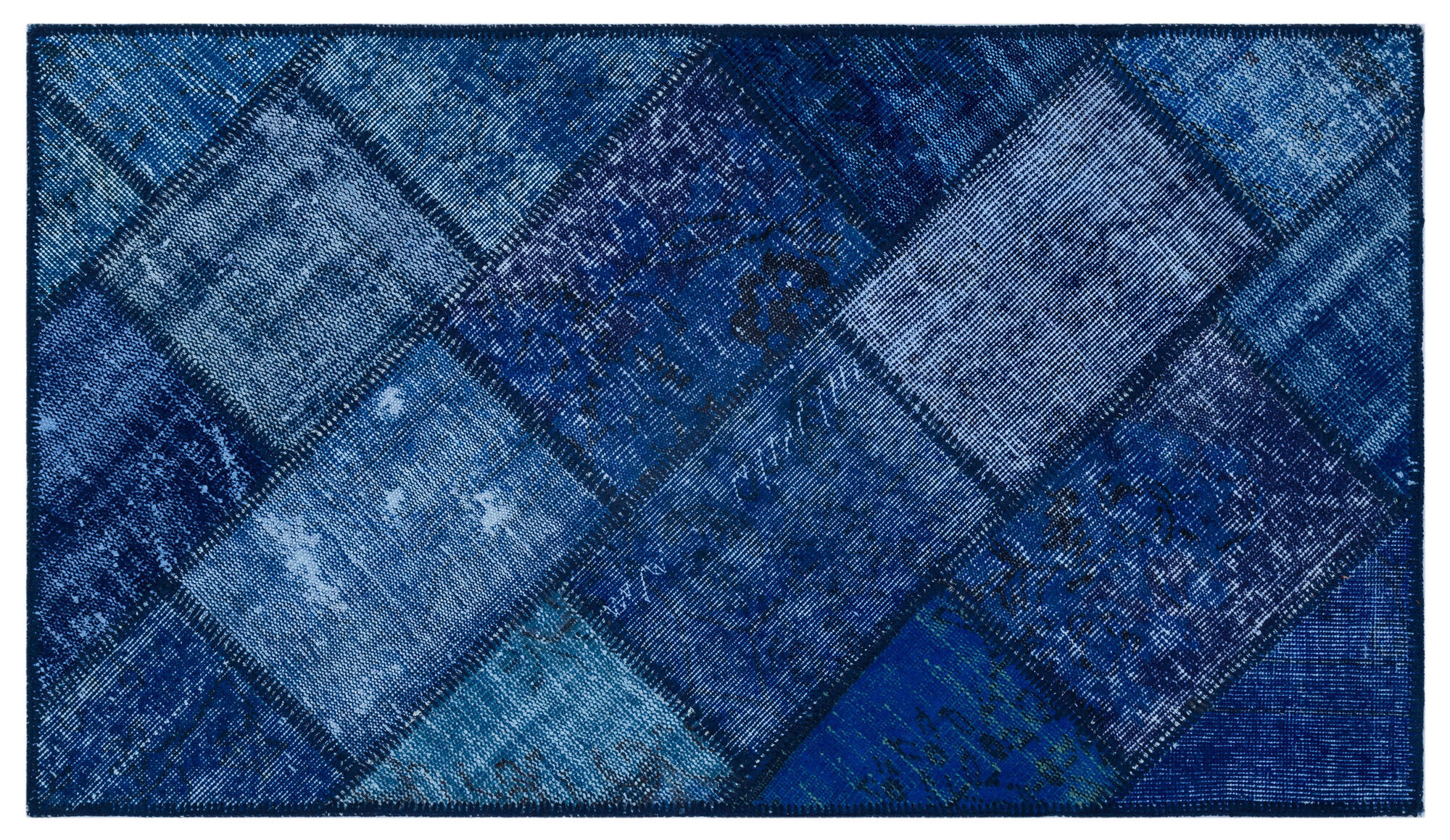 Apex Patchwork Unique Mavi 26091 080 cm X 150 cm