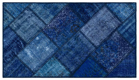 Apex Patchwork Unique Mavi 26091 080 cm X 150 cm - 1