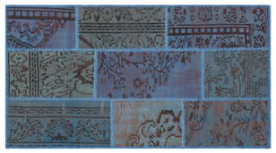 Apex Patchwork Unique Mavi 26095 080 cm X 150 cm (1)