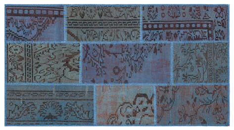 Apex Patchwork Unique Mavi 26095 080 cm X 150 cm - 1