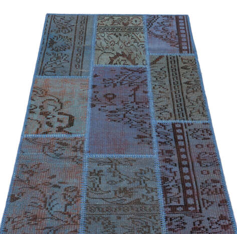 Apex Patchwork Unique Mavi 26095 080 cm X 150 cm - 3