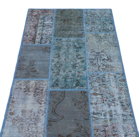 Apex Patchwork Unique Mavi 26221 080 cm X 150 cm - 3