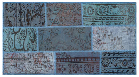 Apex Patchwork Unique Mavi 26226 080 cm X 150 cm - 1