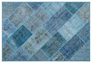 Apex Patchwork Unique Mavi 26605 120 cm X 180 cm (1)