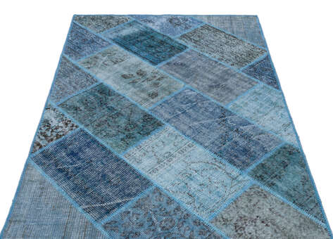 Apex Patchwork Unique Mavi 26605 120 cm X 180 cm - 3