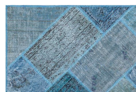 Apex Patchwork Unique Mavi 26605 120 cm X 180 cm - 5