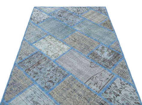 Apex Patchwork Unique Mavi 31134 120 cm X 180 cm - 3