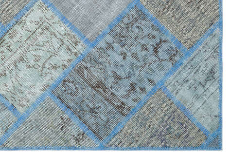 Apex Patchwork Unique Mavi 31134 120 cm X 180 cm - 4