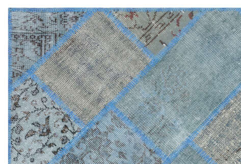 Apex Patchwork Unique Mavi 31134 120 cm X 180 cm - 5