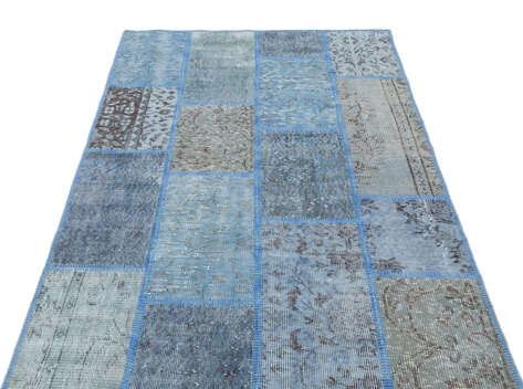 Apex Patchwork Unique Mavi 31154 120 cm X 180 cm - 3