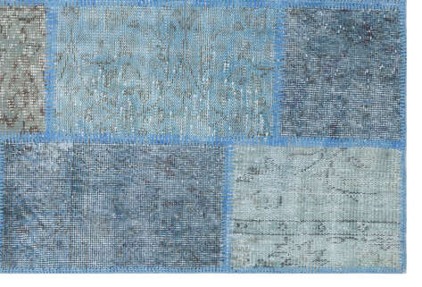 Apex Patchwork Unique Mavi 31154 120 cm X 180 cm - 4