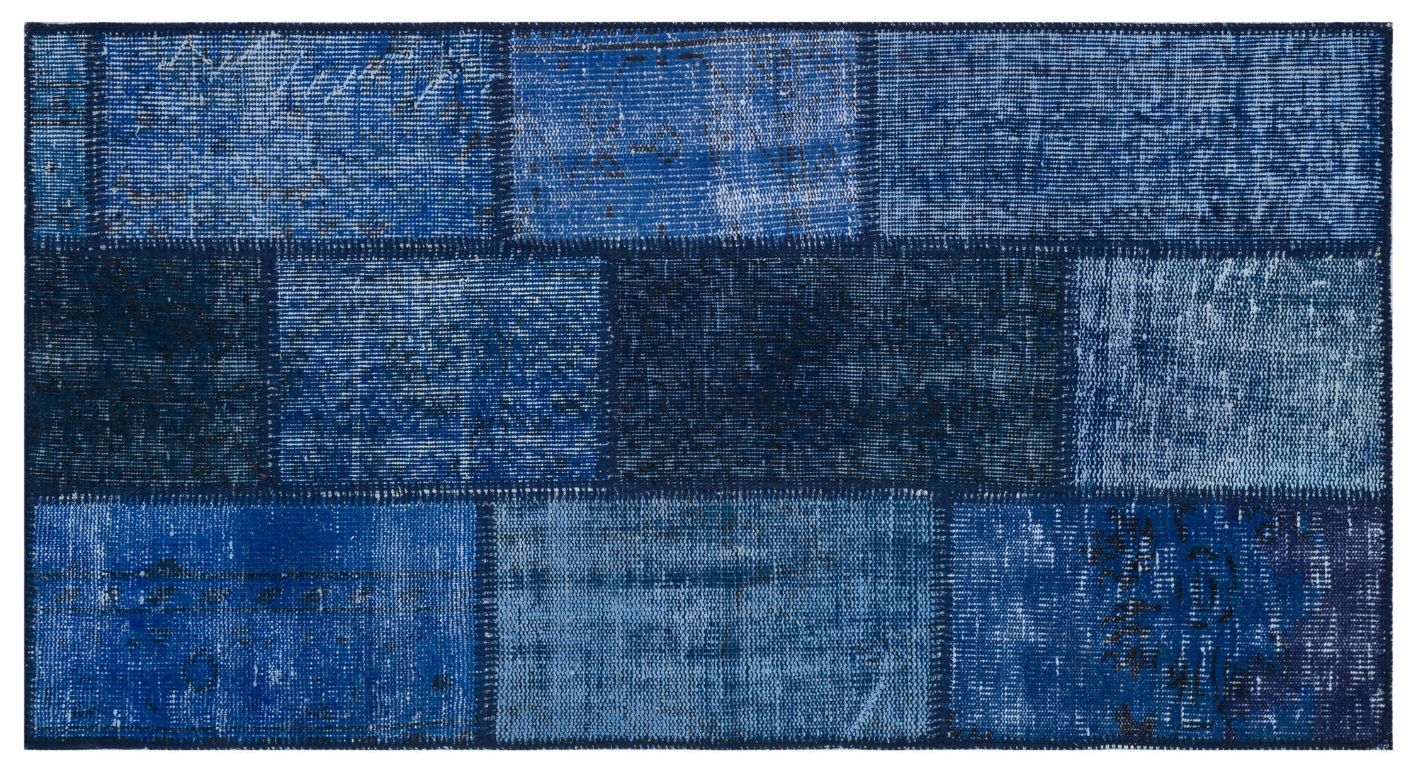 Apex Patchwork Unique Mavi 31384 080 cm X 150 cm