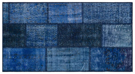 Apex Patchwork Unique Mavi 31384 080 cm X 150 cm - 1