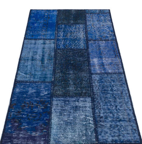 Apex Patchwork Unique Mavi 31384 080 cm X 150 cm - 3