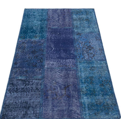 Apex Patchwork Unique Mavi 31431 080 cm X 150 cm - 3