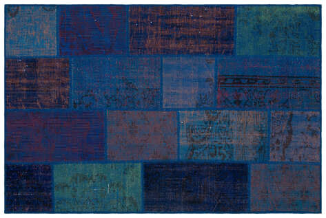 Apex Patchwork Unique Mavi 33129 120 cm X 180 cm - 1