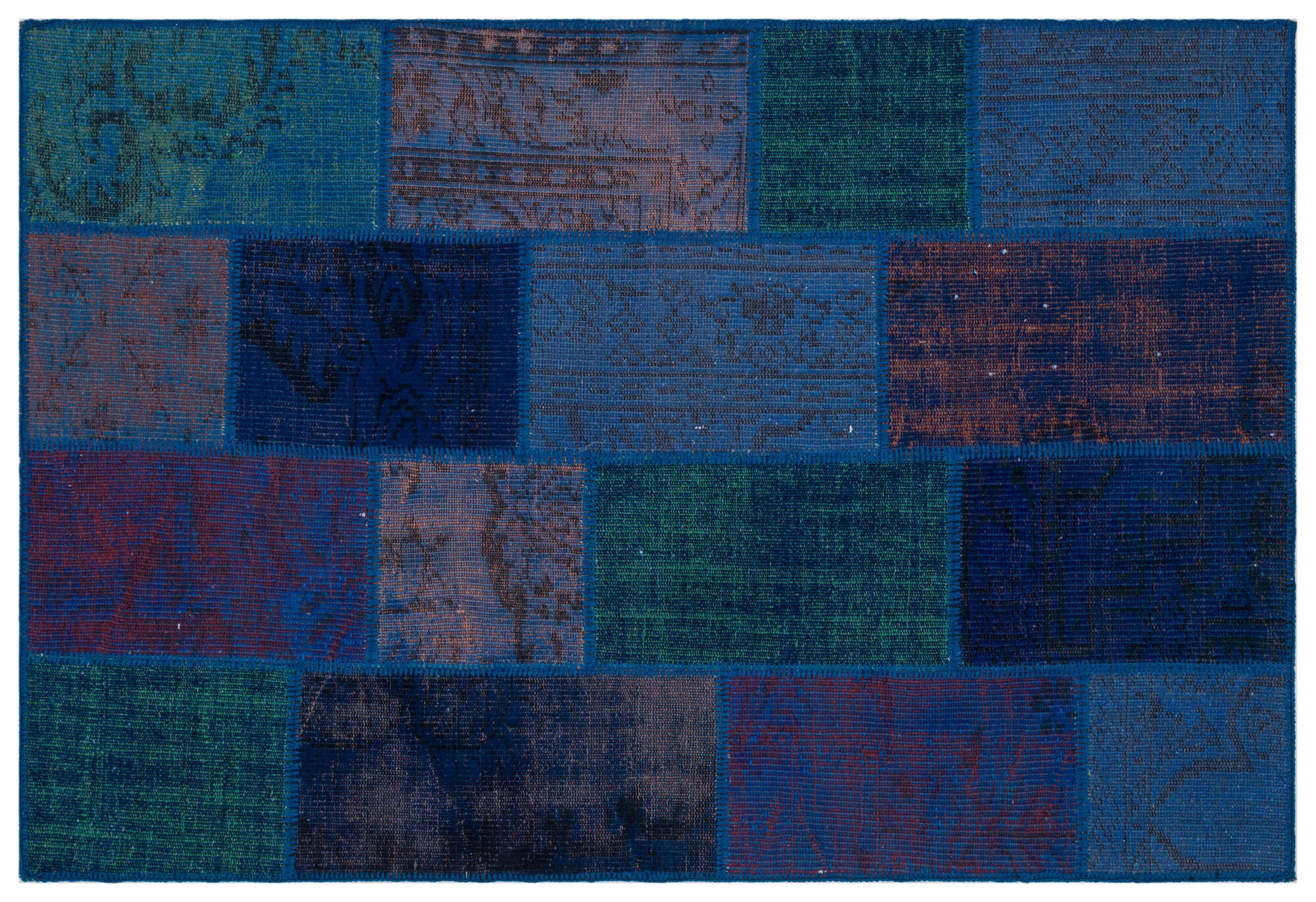 Apex Patchwork Unique Mavi 33158 120 cm X 180 cm