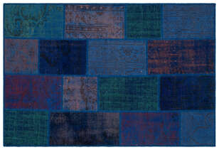 Apex Patchwork Unique Mavi 33158 120 cm X 180 cm (1)