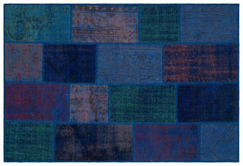 Apex Patchwork Unique Mavi 33158 120 cm X 180 cm - 1