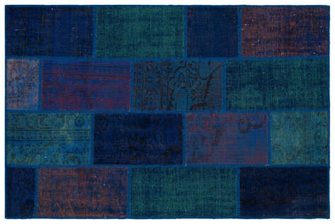 Apex Patchwork Unique Mavi 33170 120 cm X 180 cm - 1