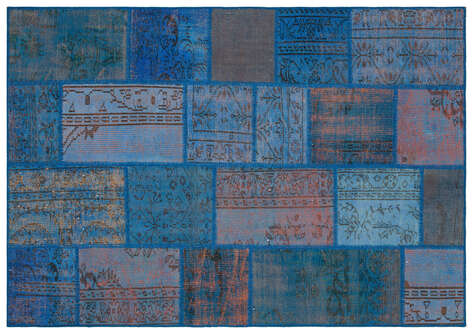 Apex Patchwork Unique Mavi 35450 162 cm X 231 cm - 1