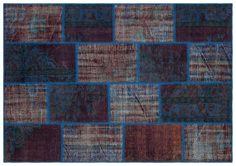 Apex Patchwork Unique Mavi 35452 162 cm X 233 cm - 1